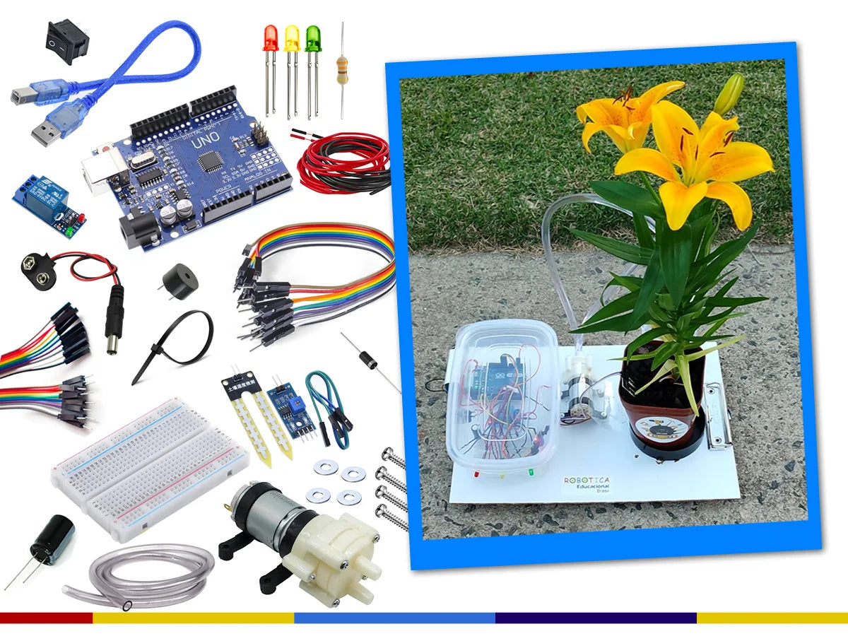 Kit Arduino Irrigação Autônoma DIY - Educação Maker